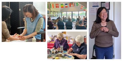 Collage of photos from event Uckfield Local Carers Centre